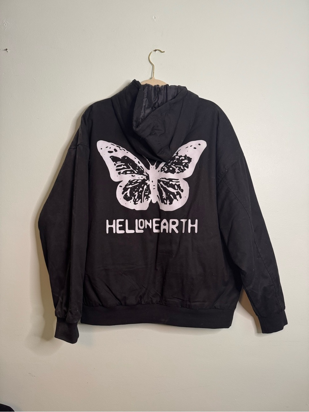 Obey Hell On Earth Men's Black Zip-Up Hooded Jacket (L) - Picture 4 of 5